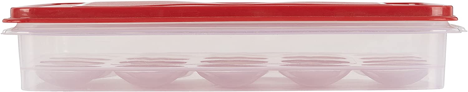 Rubbermaid Dedicated Storage Egg Keeper, Holds 20 Jumbo Eggs