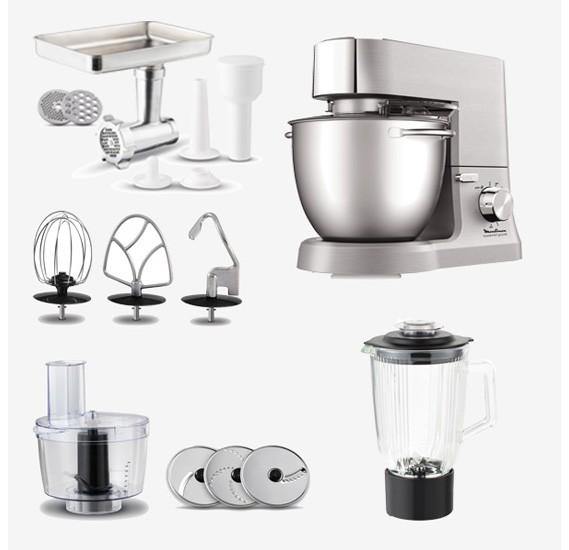 Moulinex Masterchef Grande Versatile Kitchen Machine, 8 Speed, 6.7L, 1500W - Whole and All