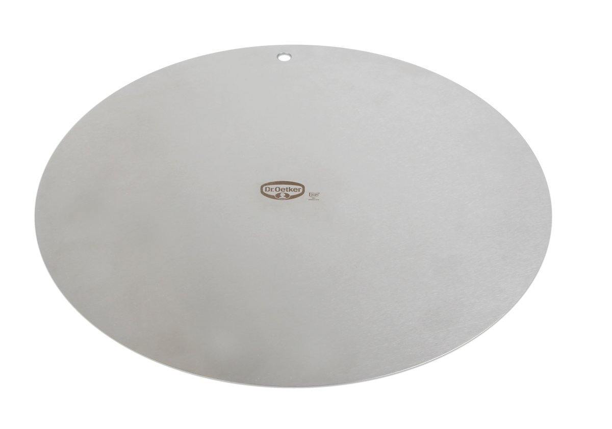Dr. Oetker Profi Decor and Transportation Plate, Stainless Steel, Silver, 32 cm - Whole and All