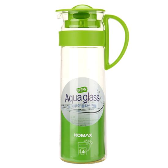 Komax Aqua Glass Beverage Pitcher, 1.4 L - Whole and All