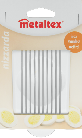 Metaltex Stainless Steel Egg Slicer, Carded, 9X3X13 Cm
