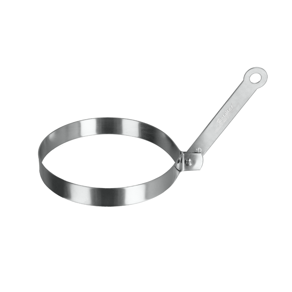 Metaltex 3 Shapes Stainless Steel Pancake Ring, Carded, 11X2X12
