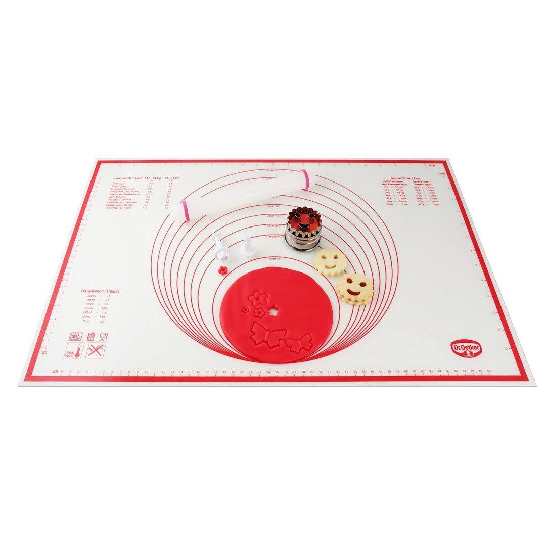 Dr. Oetker Silicone Mat For Dough, Fondant And Marzipan, 60X40 cm - Whole and All