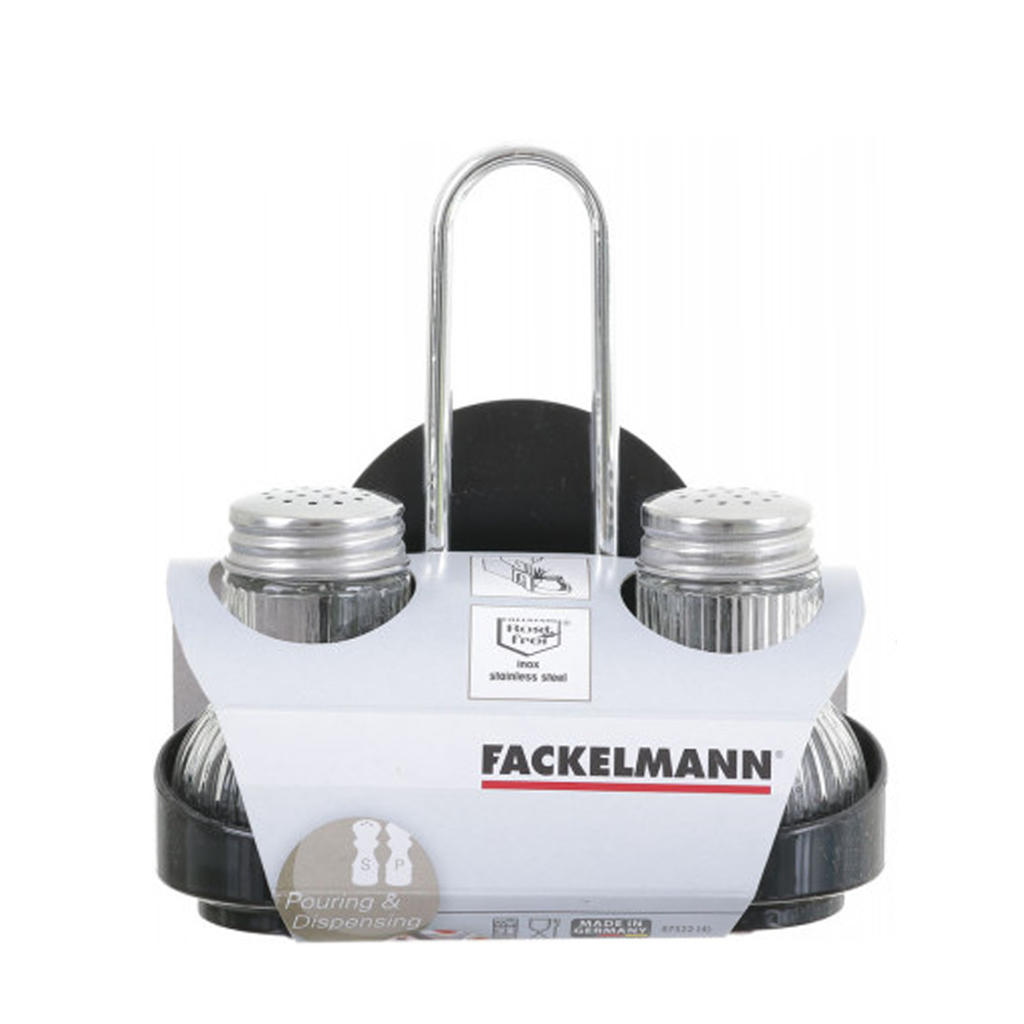 Fackelmann Salt & Pepper Shakers With Toothpicks & Napkins holder