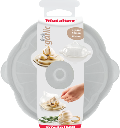 Metaltex Plastic, Silicone Cover Garlic Saver Container, 30X21X14 Cm