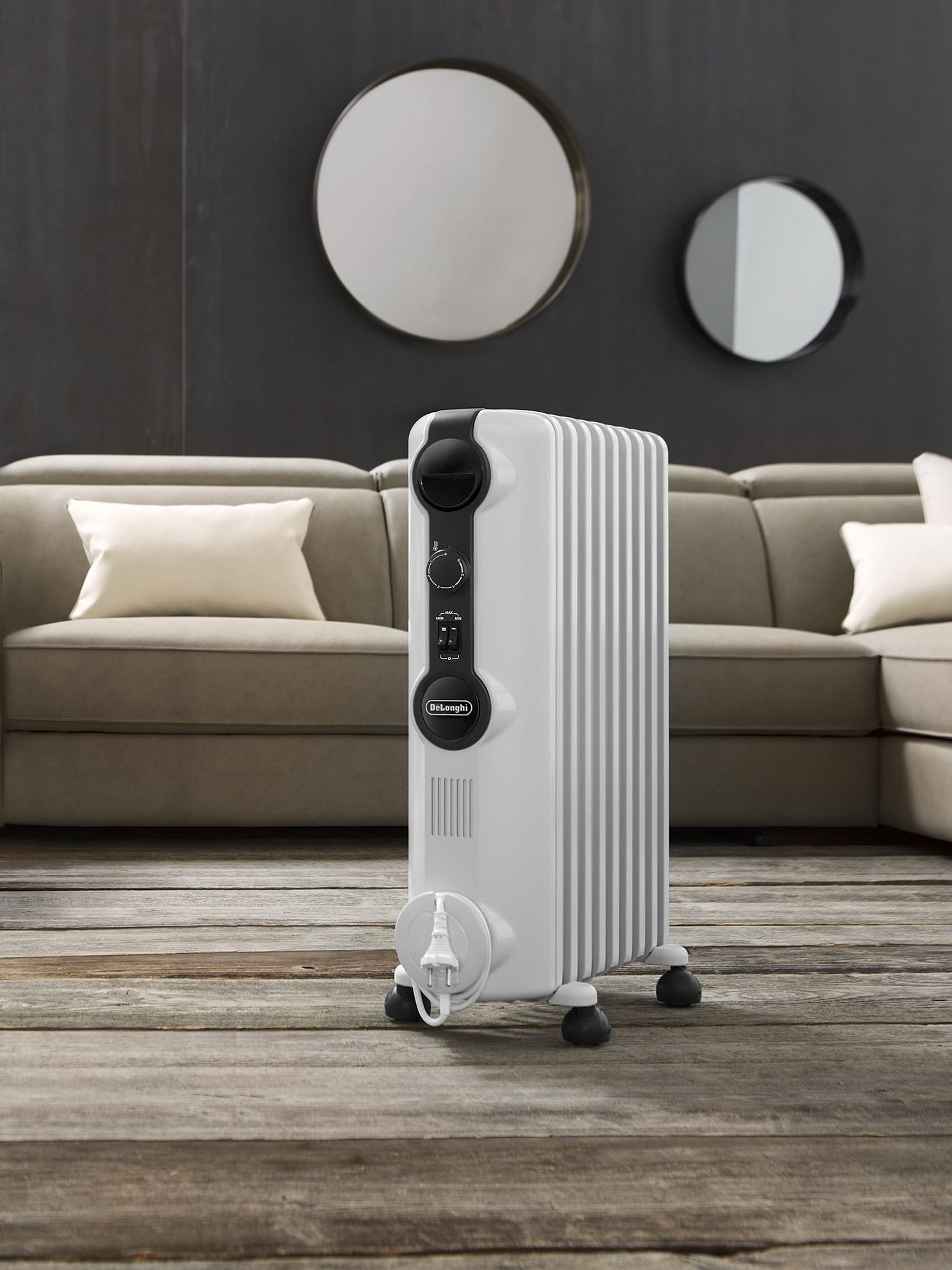 Delonghi Heater Oil Radiator, 1500W (Silver)