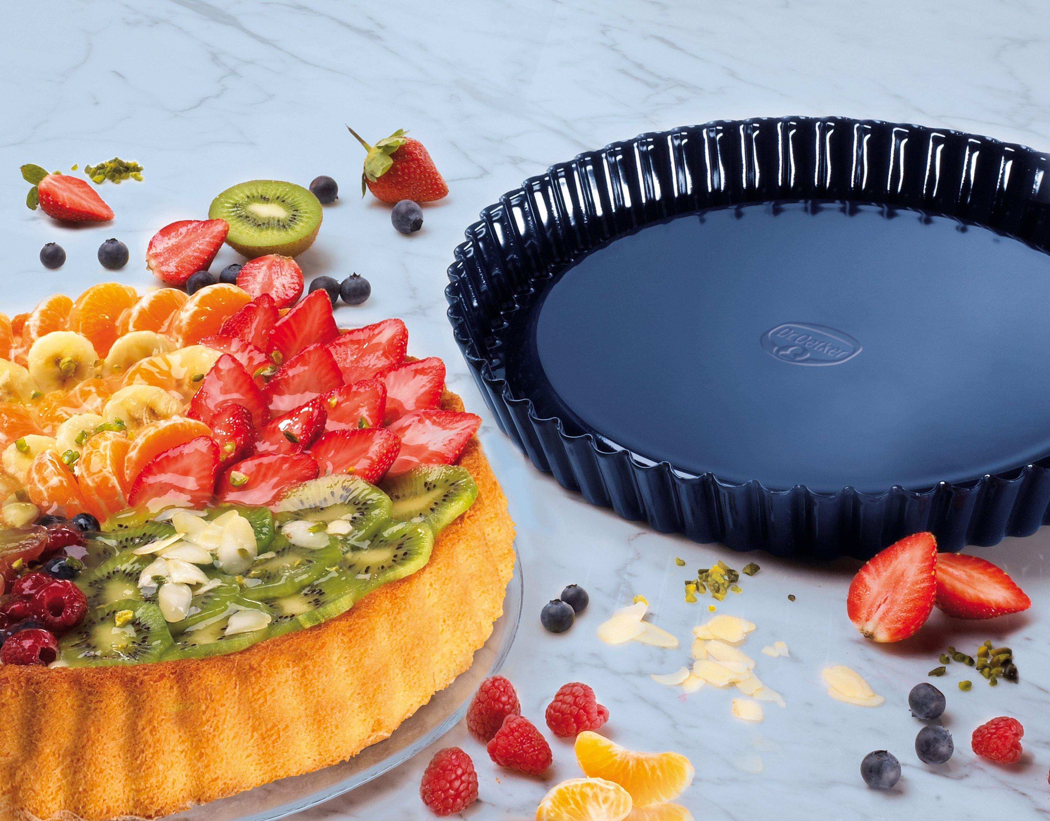 Dr. Oetker "Back-Liebe Emaille" Tart Tin Enamel, Blue, 28X4 Cm - Whole and All