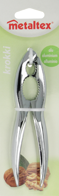 Metaltex Chrome Plated Nut Cracker, Carded