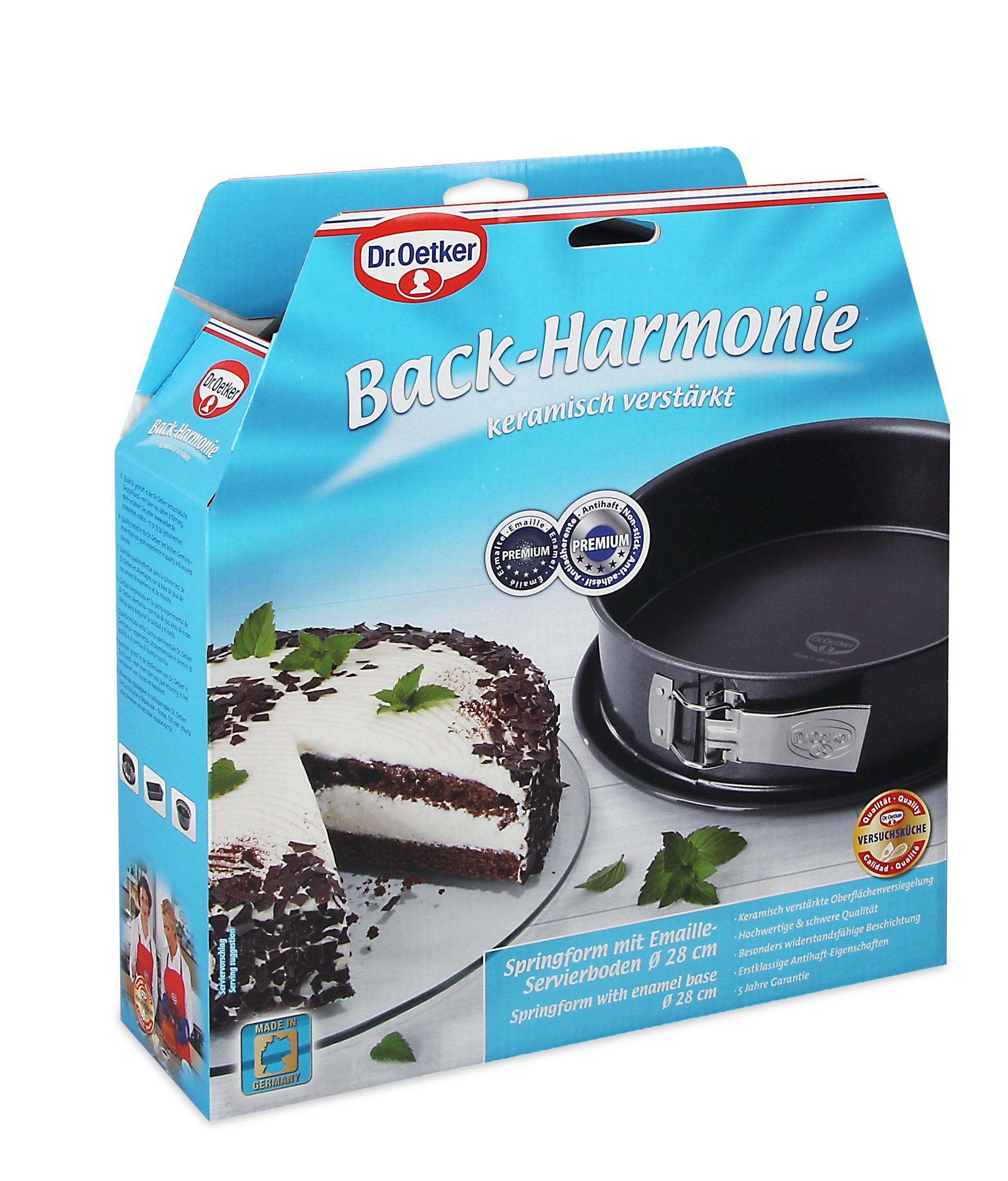 Dr. Oetker "Back-Harmonie" Springform With Enamel Base And Non-Stick Ring, Grey, 28X8 Cm - Whole and All