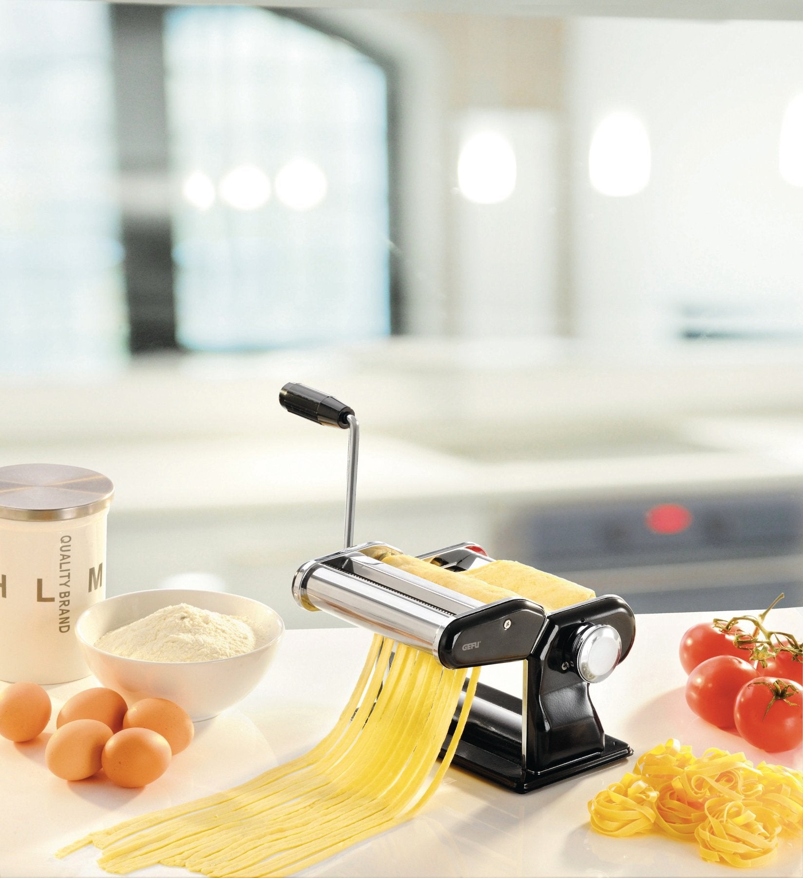 GEFU Pasta Machine Pasta Perfetta Nero - Whole and All