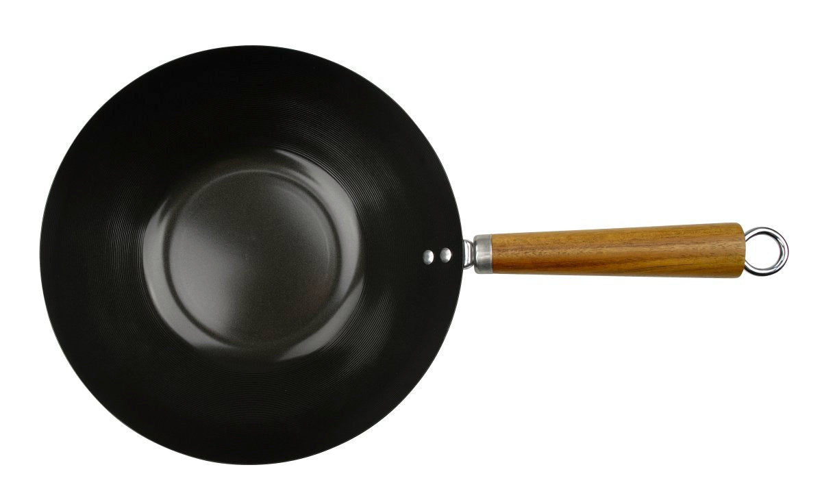 Fackelmann Wok-Pan Coated Steel With Wood Handle
