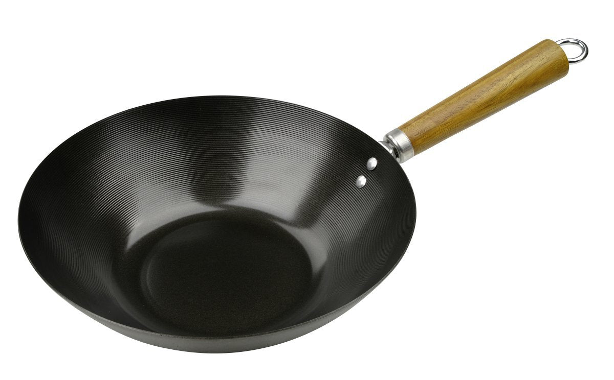 Fackelmann Wok-Pan Coated Steel With Wood Handle