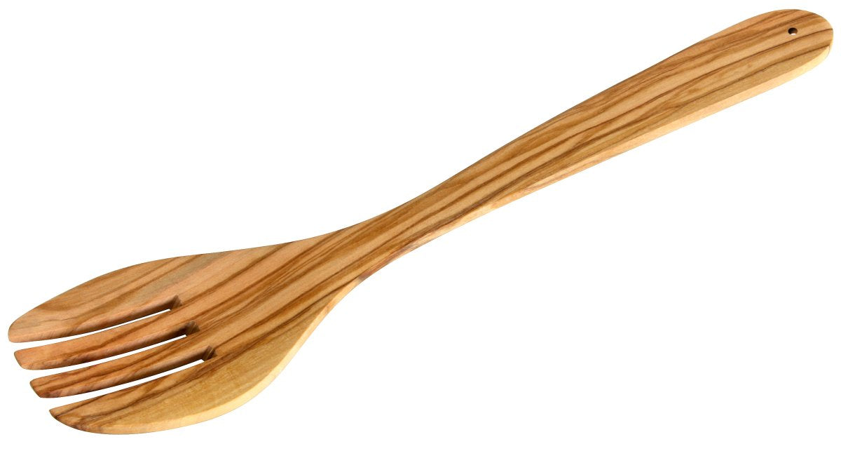 Fackelmann Salad Servers, Nature Olive Wood, 2 Pcs