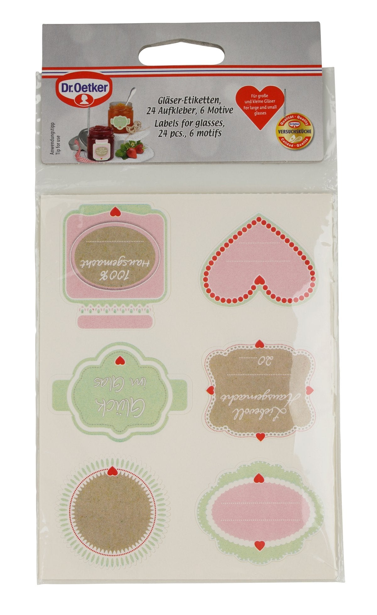 Dr.Oetker "Preserving Concept" Labels 6 Motifs 24 Pcs