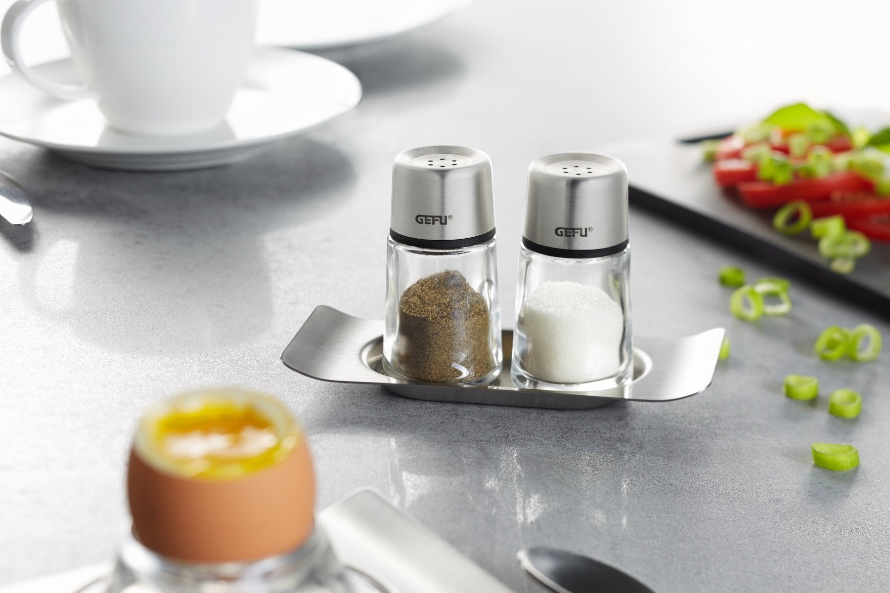 GEFU Salt And Pepper Shaker Set Brunch - Whole and All