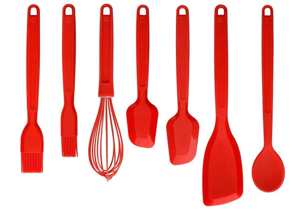 Dr. Oetker "Flexxibel Love" Silicone Dough Scraper Big, Red, 28X6 Cm - Whole and All
