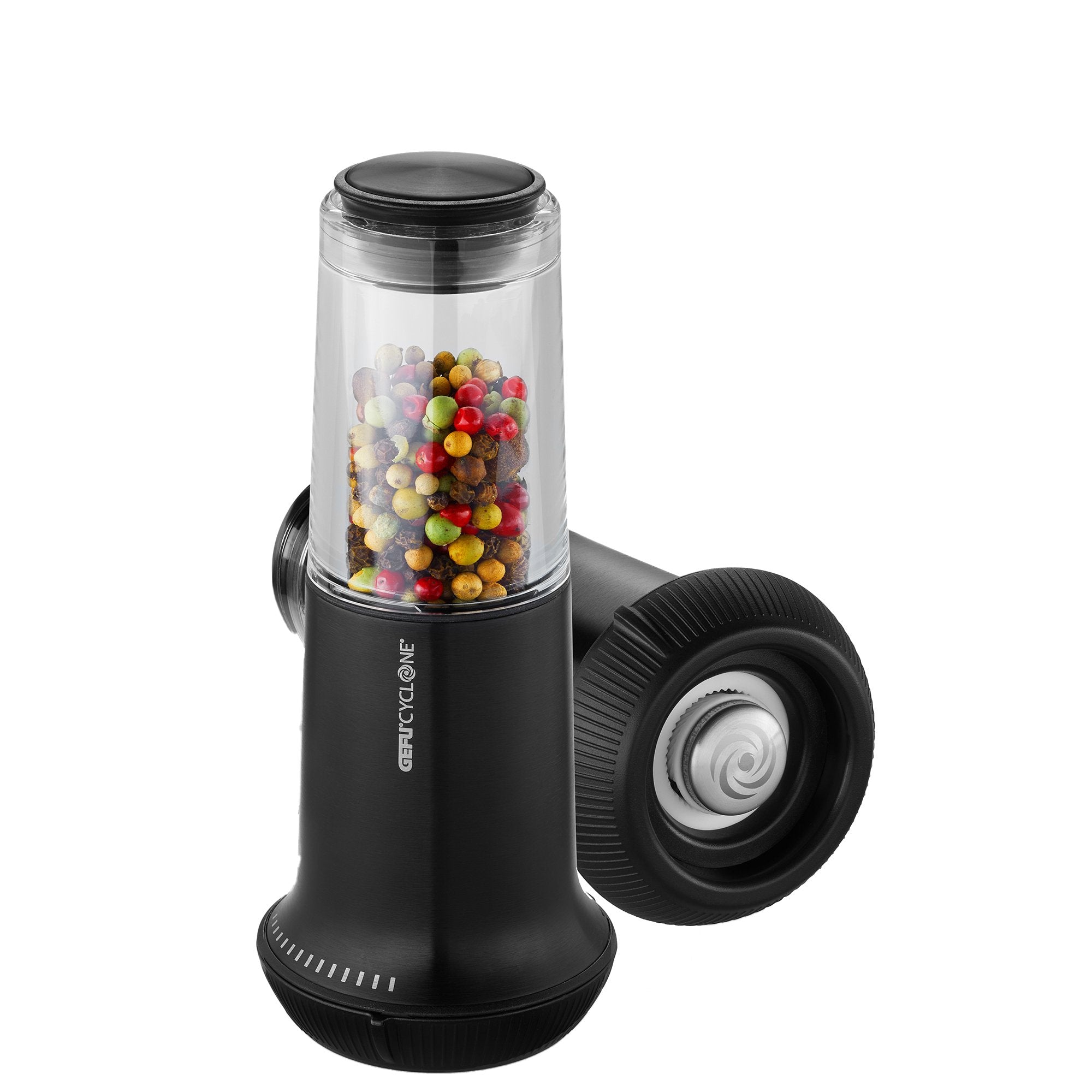 GEFU Salt Or Pepper Mill X-Plosion®, M Black - Whole and All