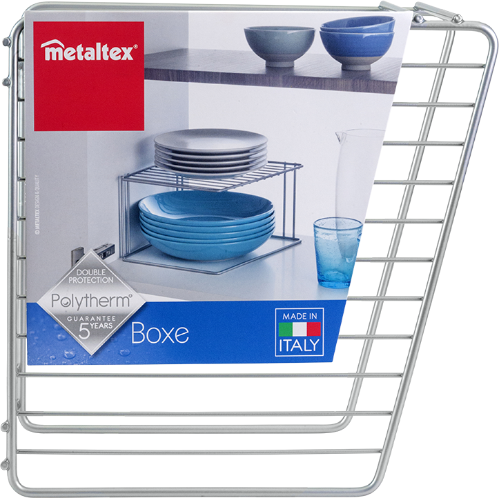 Metaltex Polytherm Coating Corner Rack, Carded, 25 X 25 X 15 Cm