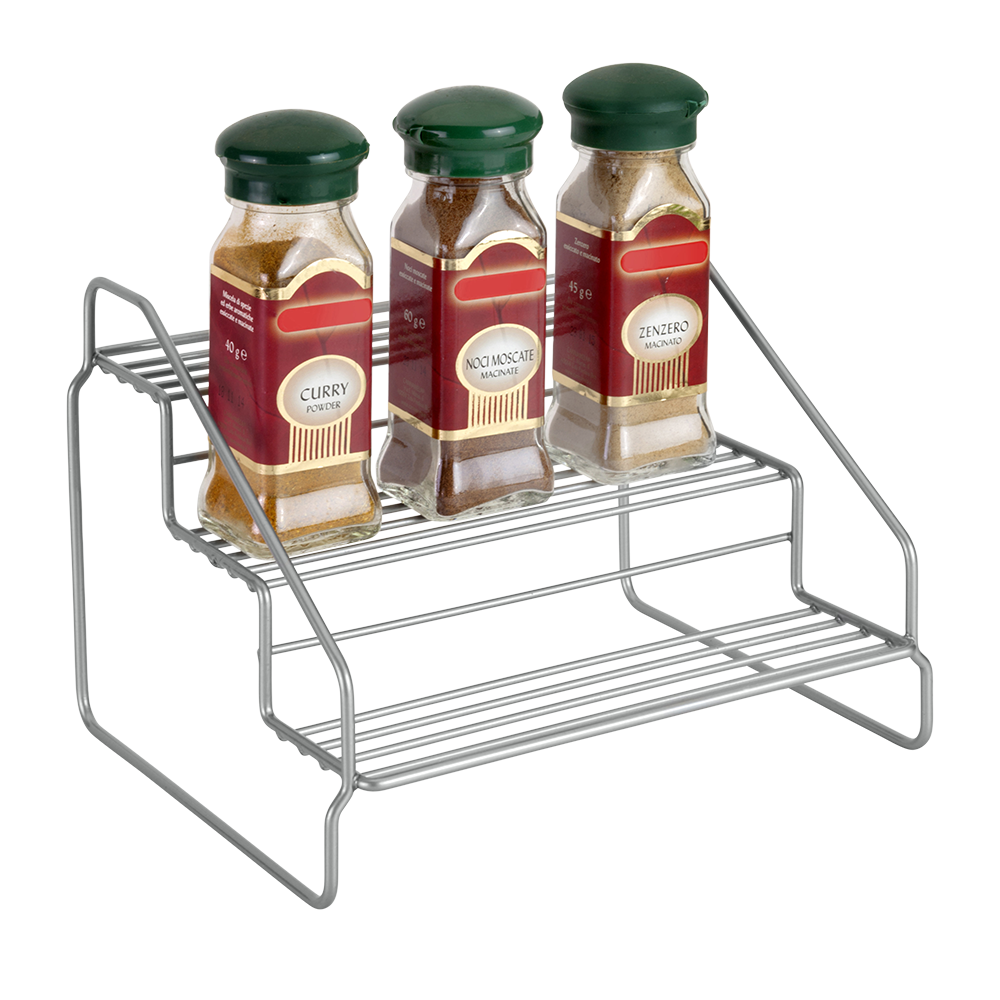 Metaltex Polytherm Coating 3-Tier Spice Rack, 20X18X15 Cm