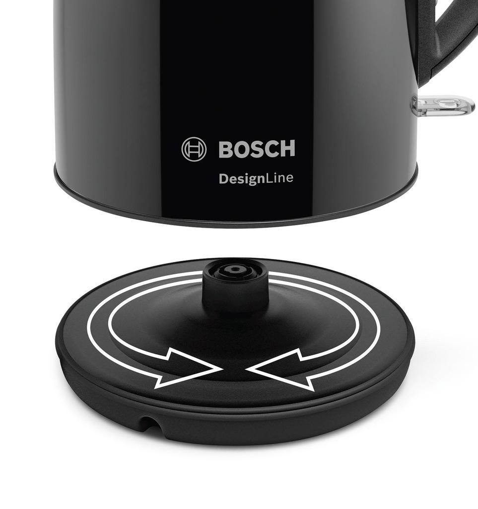 Bosch Water Kettle 1.7Lit 2400W Black - Whole and All