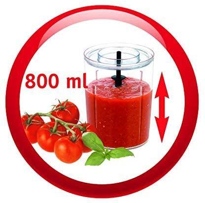 Moulinex Multi Moulinette XXL Chopper & Blender, 1 Speed, 800ml, 500W - Whole and All