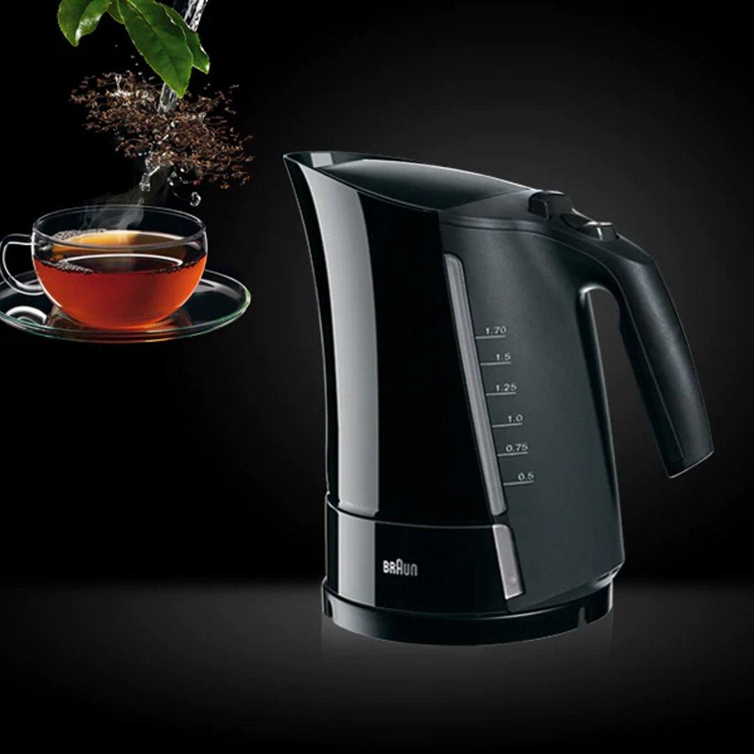 Braun Multiquick 5 Tea Kettle, 1.7 Liter, 220V, 3000W (White) - Whole and All