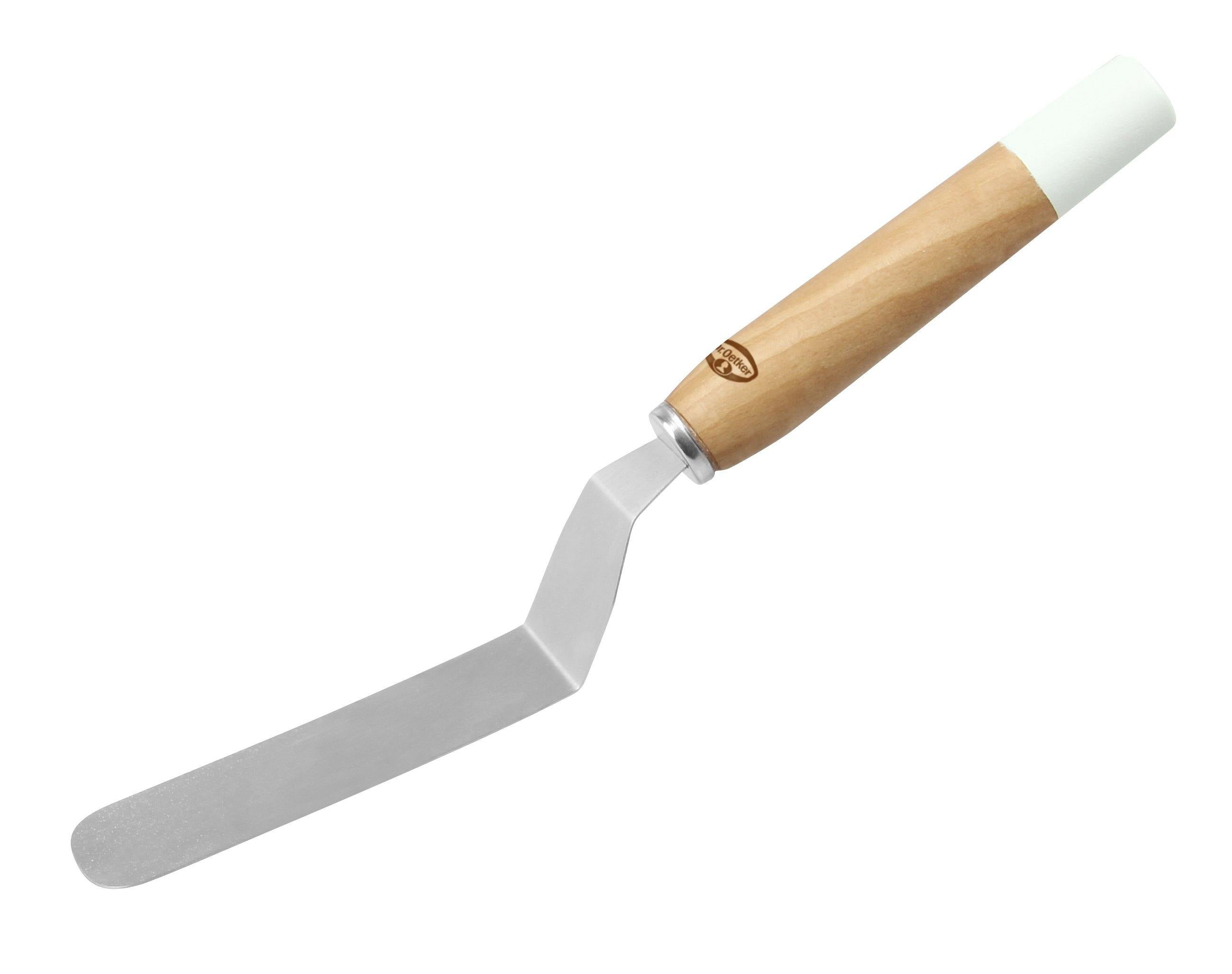 Dr. Oetker "Retro" Spatula With Wooden Handle, Light Green/Brown/Silver, 26.5X3 Cm - Whole and All