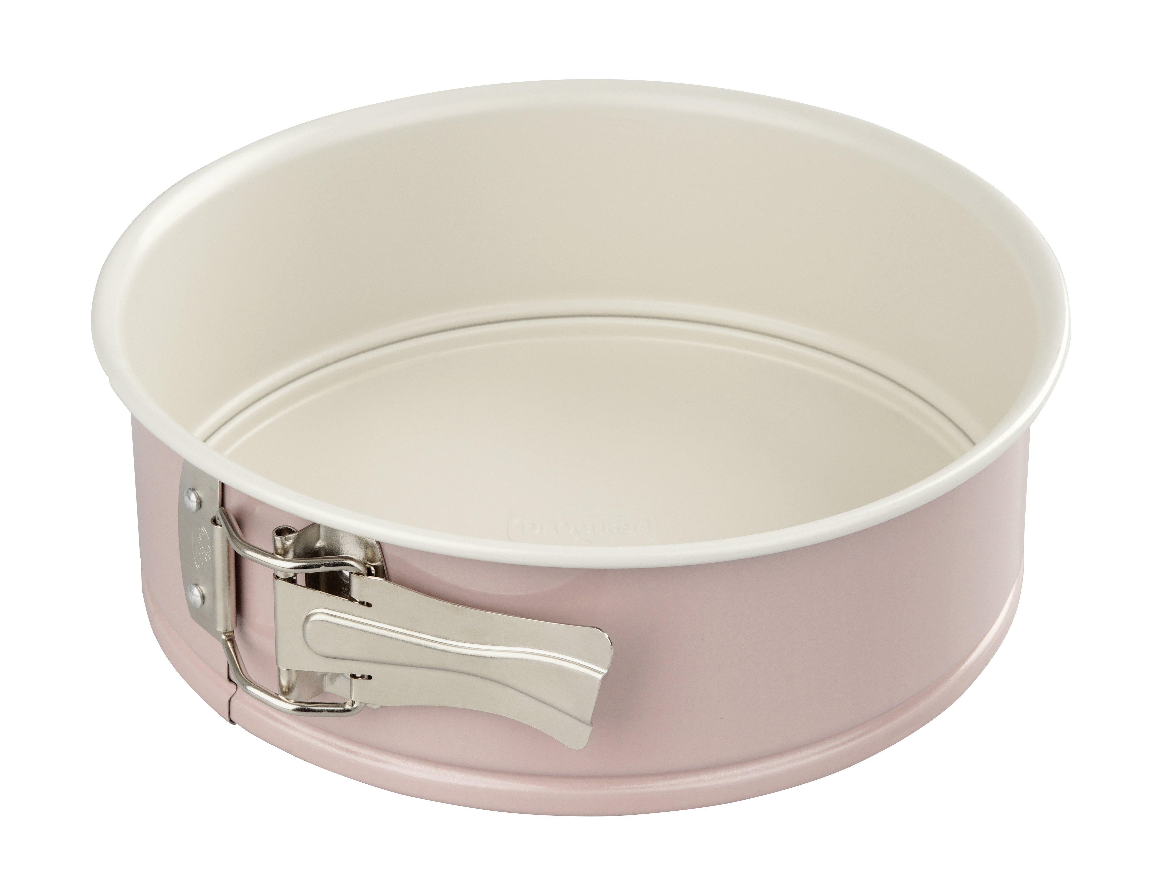 Dr. Oetker "Retro" Springform Steel Plate With Ceramic Reinforced Non-Stick Coating, Rose/Crème, 20X7 Cm - Whole and All