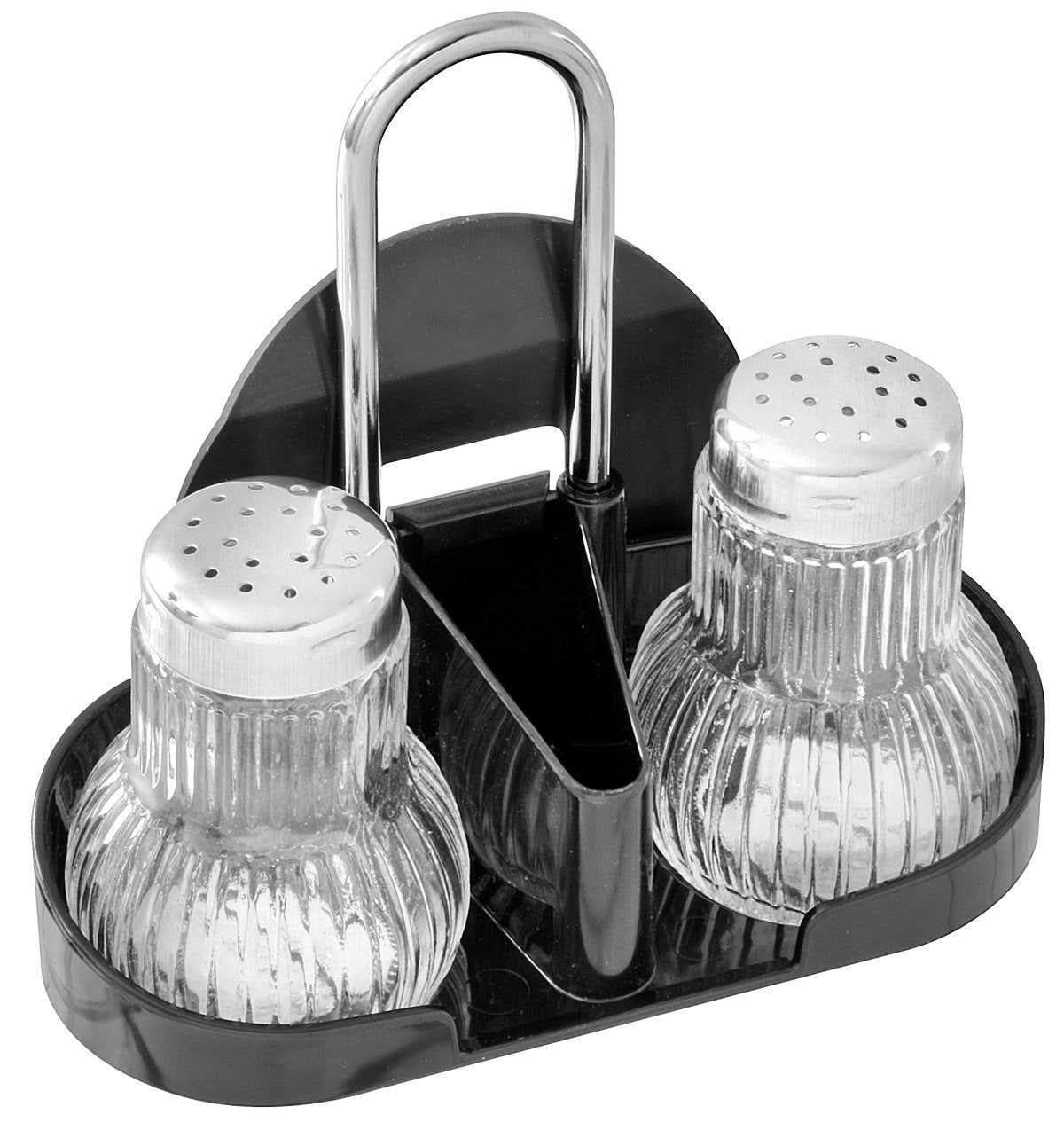 Fackelmann Salt & Pepper Shakers With Toothpicks & Napkins holder