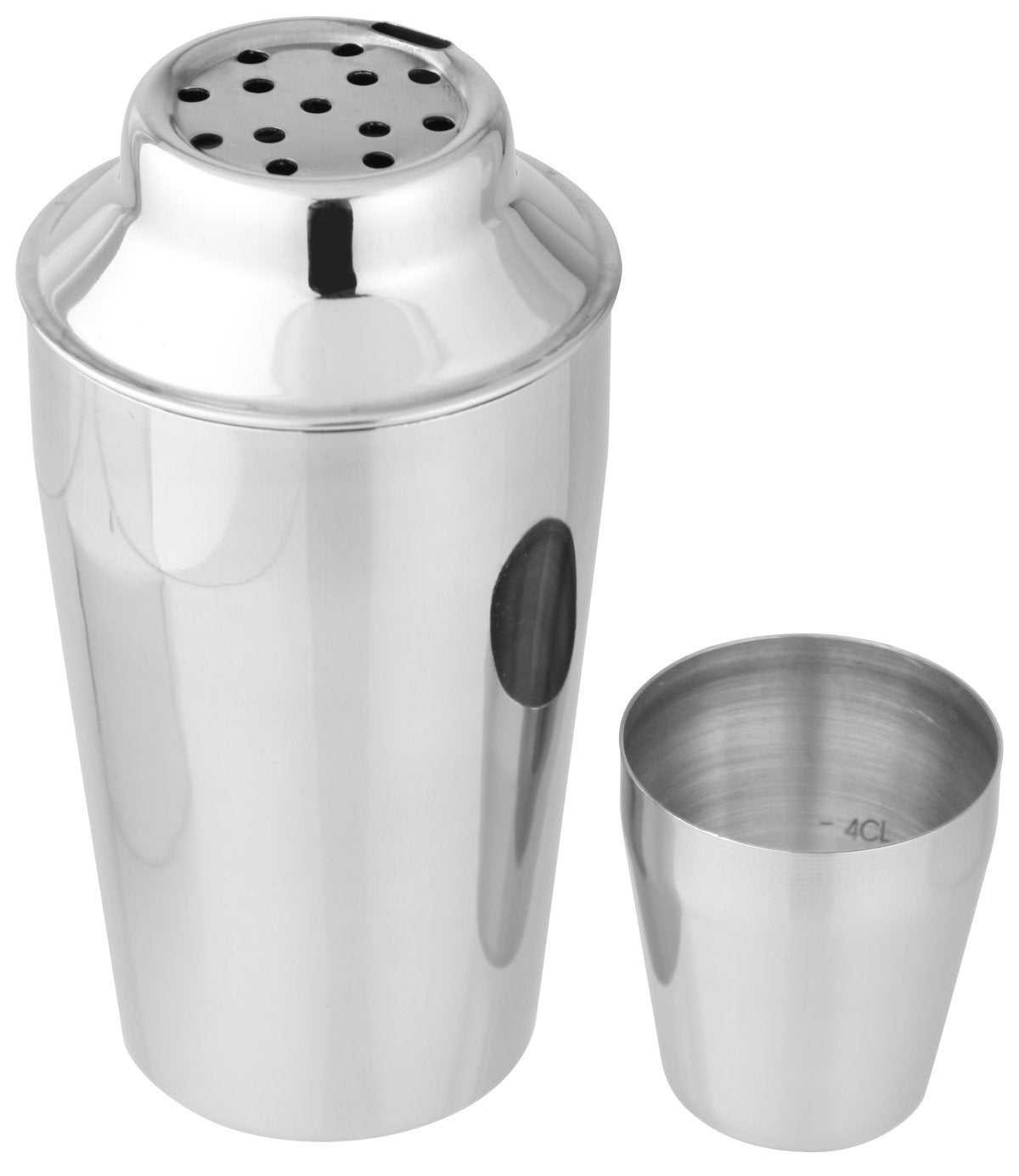Fackelmann Cocktailshaker With Cap With 2/4Cl Scale, 400 ml