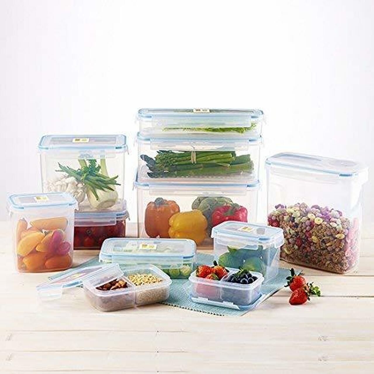 Komax Biokips Rectangular Food Storage Container With Strainer, 8.3 L - Whole and All