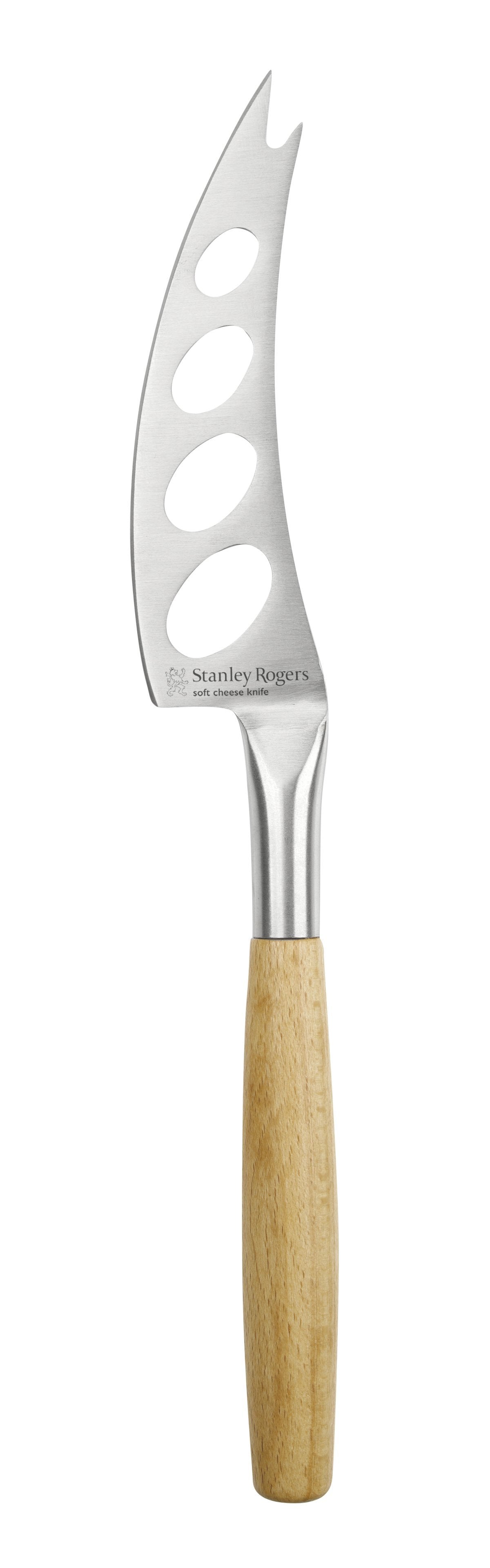 Stanley Rogers Cheese Knife Set For Cream, Stainless Steel, Beech Handle