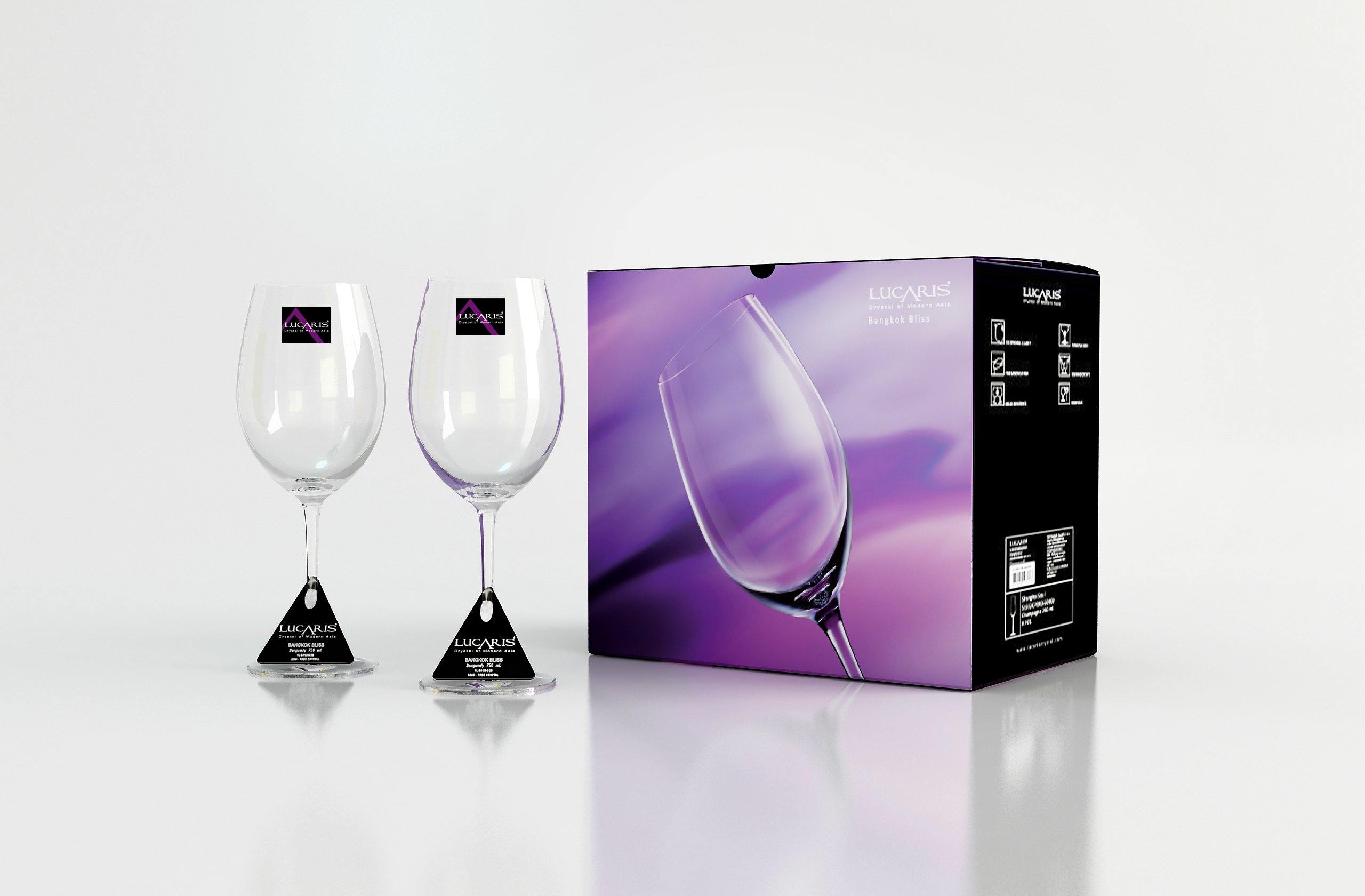 Lucaris Crystal Bangkok Cabernet - Set Of 6 Pcs - Whole and All