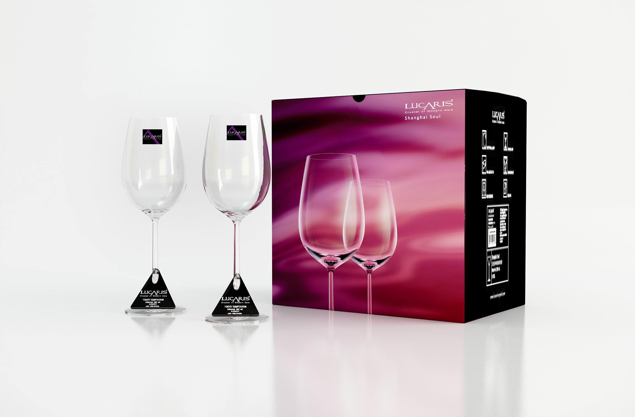 Lucaris Crystal Shanghai Beaujolais - Set Of 6 Pcs - Whole and All
