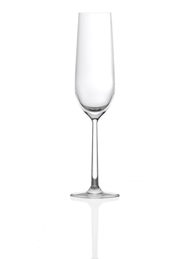 Lucaris Crystal Shanghai Champagne - Set Of 6 Pcs - Whole and All