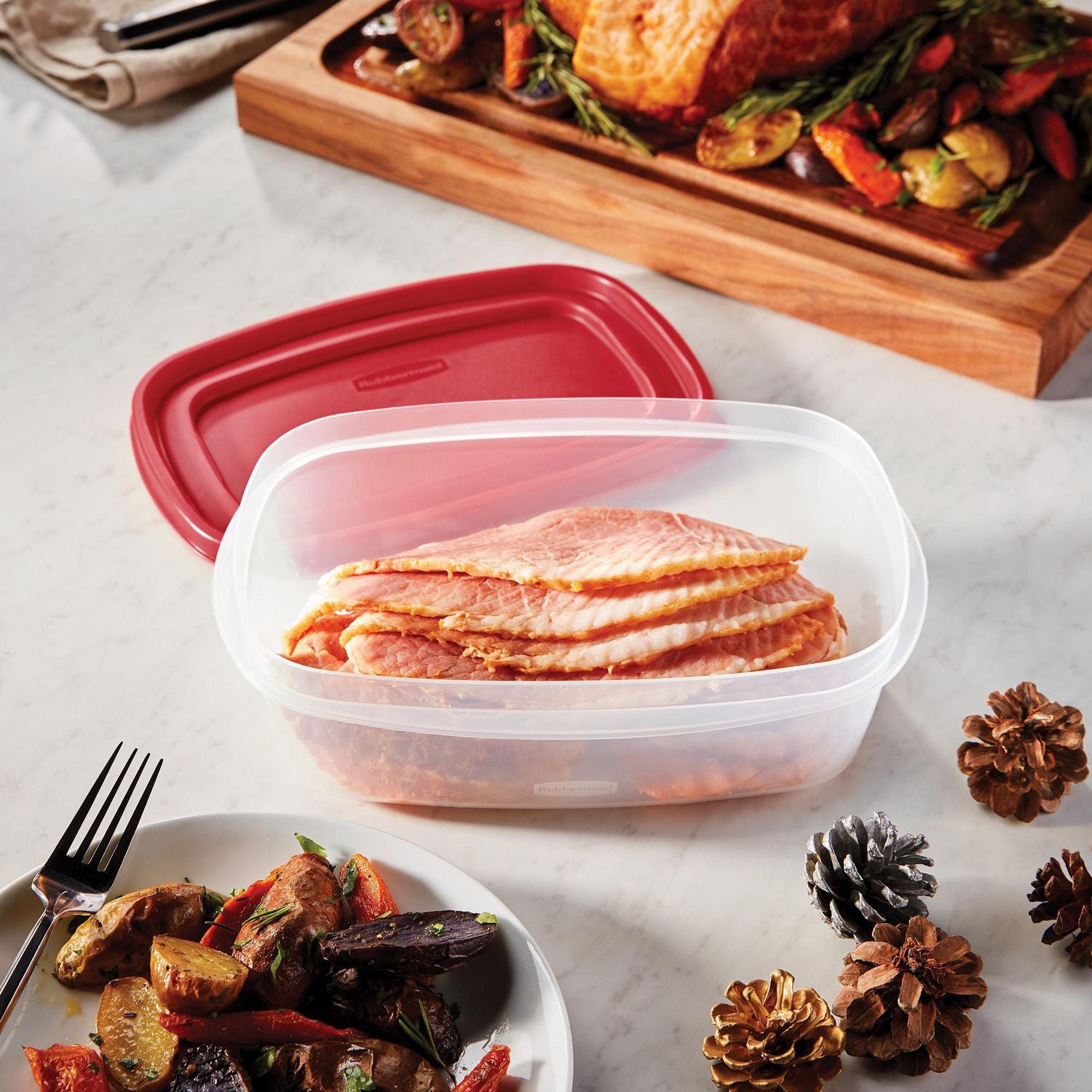حاوية تخزين الطعام EasyFindLids من ربر ميد ، 2 لتر