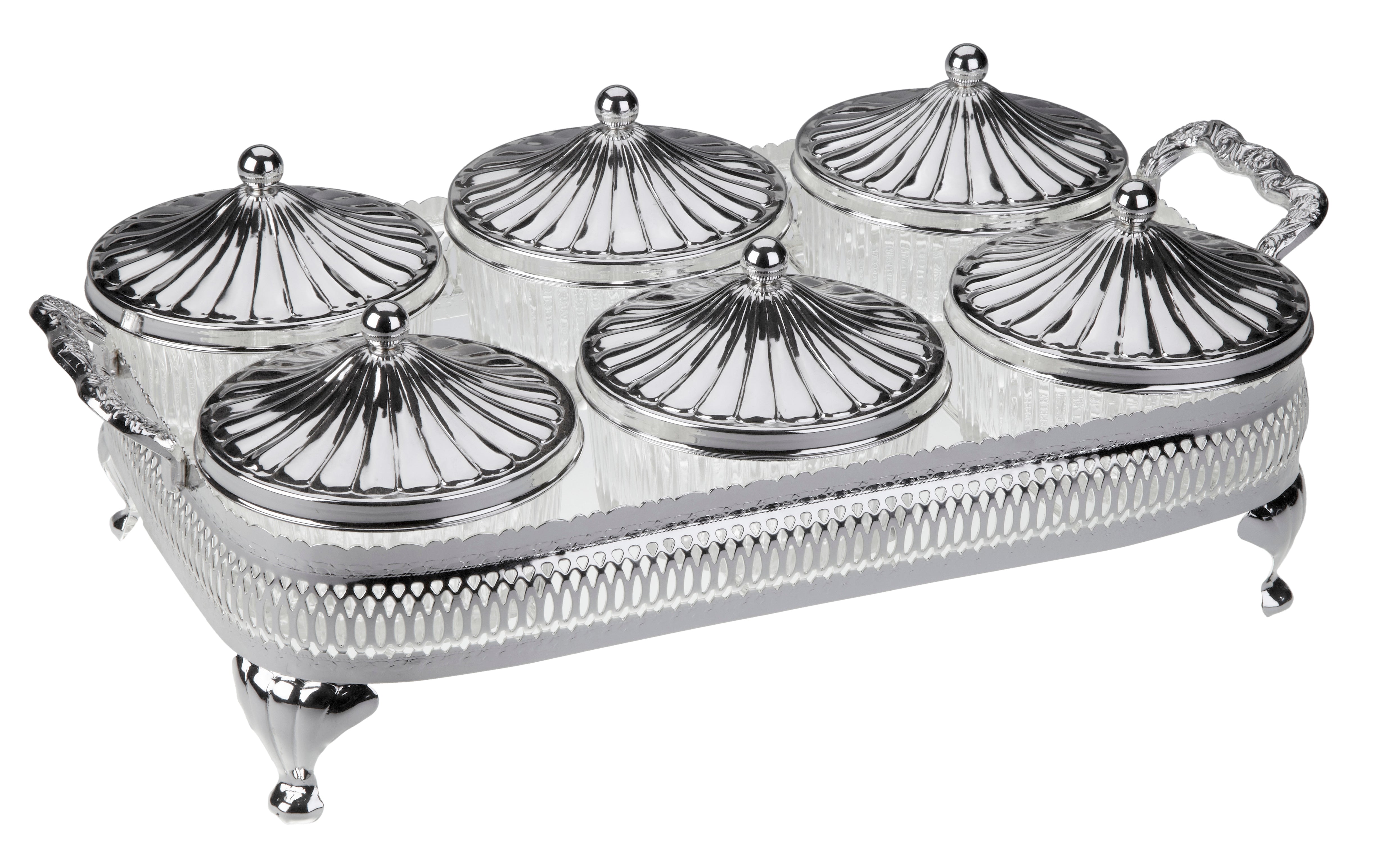 Queen Anne Round Party Set /6 Pcs