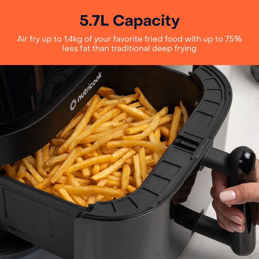 Nutricook Air Fryer 3 Vision, 1700 Watts, Digital Control Panel Display