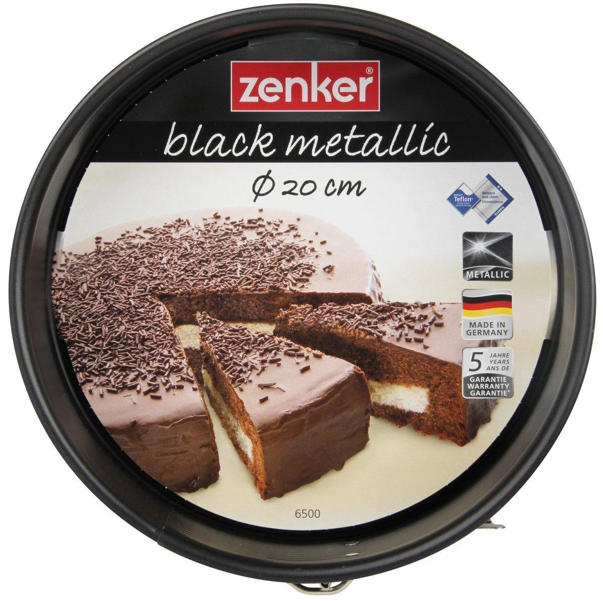 Zenker  "Black/Metallic" Springform With Flat Base, 20.5X6.5 cm - Whole and All