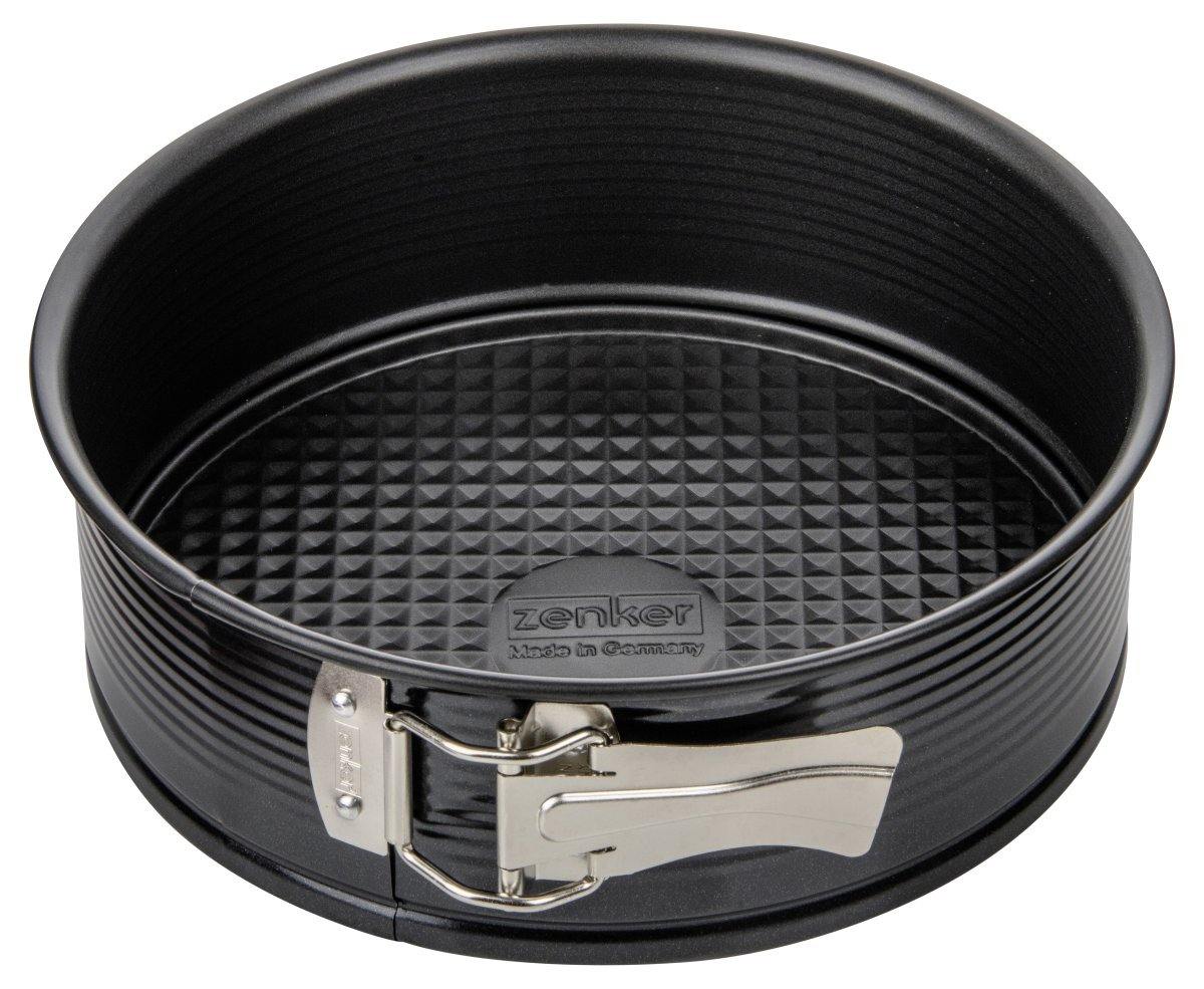 Zenker  "Black/Metallic" Springform With Flat Base, 20.5X6.5 cm - Whole and All