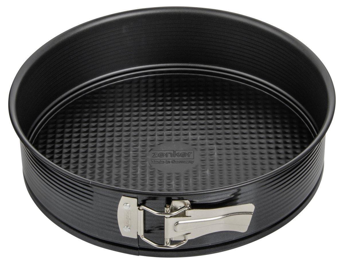 Zenker  "Black/Metallic" Springform With Flat Base, 26X6.5 cm - Whole and All
