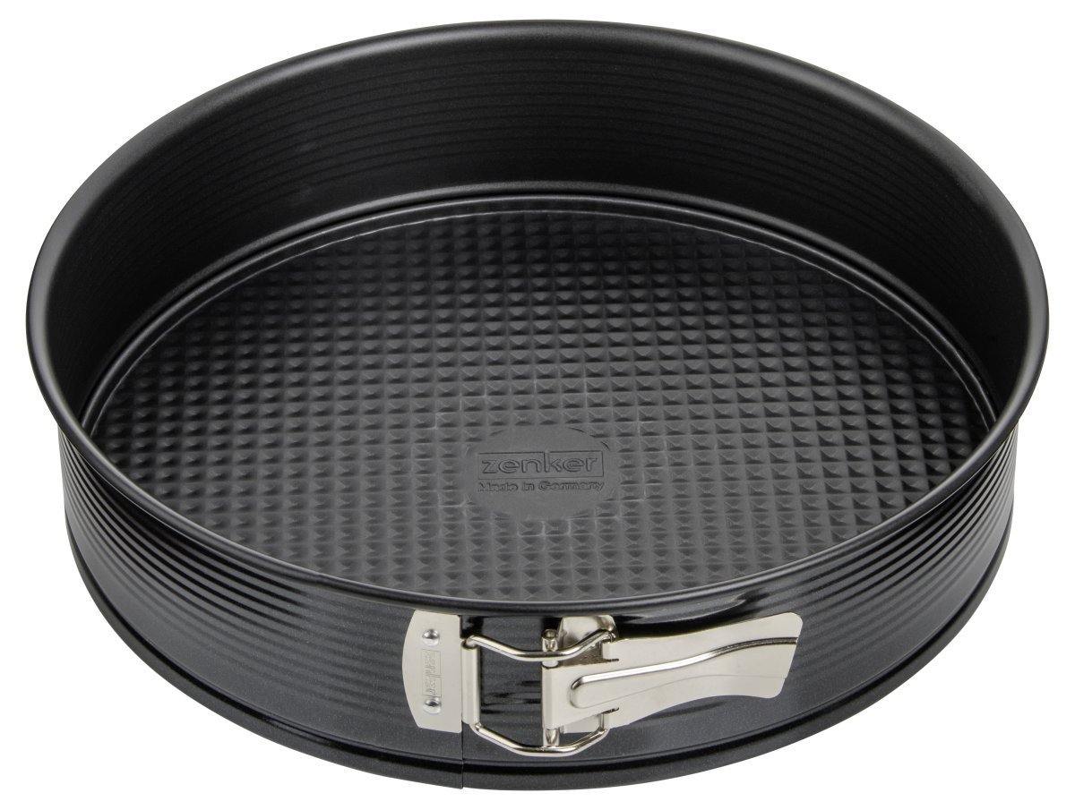 Zenker "Black/Metallic" Springform With Flat Base, 28X6.5 cm - Whole and All