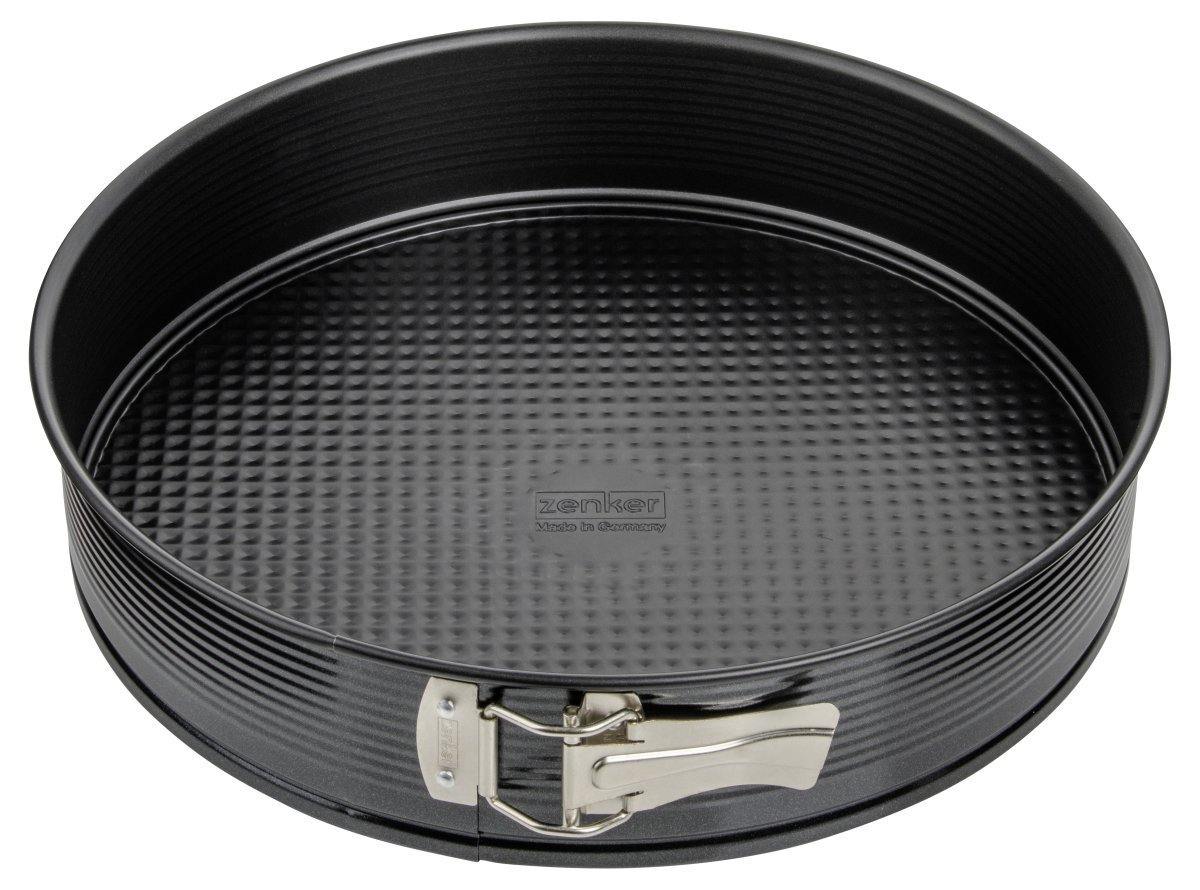 Zenker "Black/Metallic" Springform With Flat Base, 30X6.5 cm - Whole and All