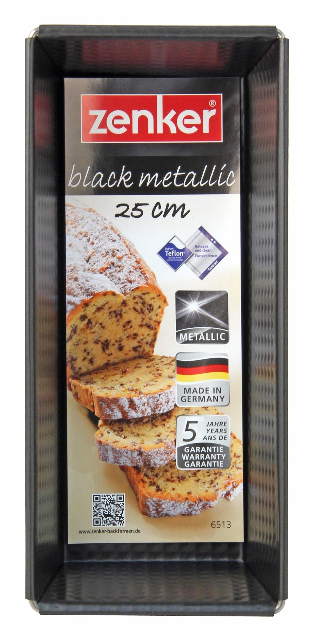 Zenker "Black/Metallic" Loaf-Tin, Stainless Steel, 25.5X11.5X7 cm - Whole and All