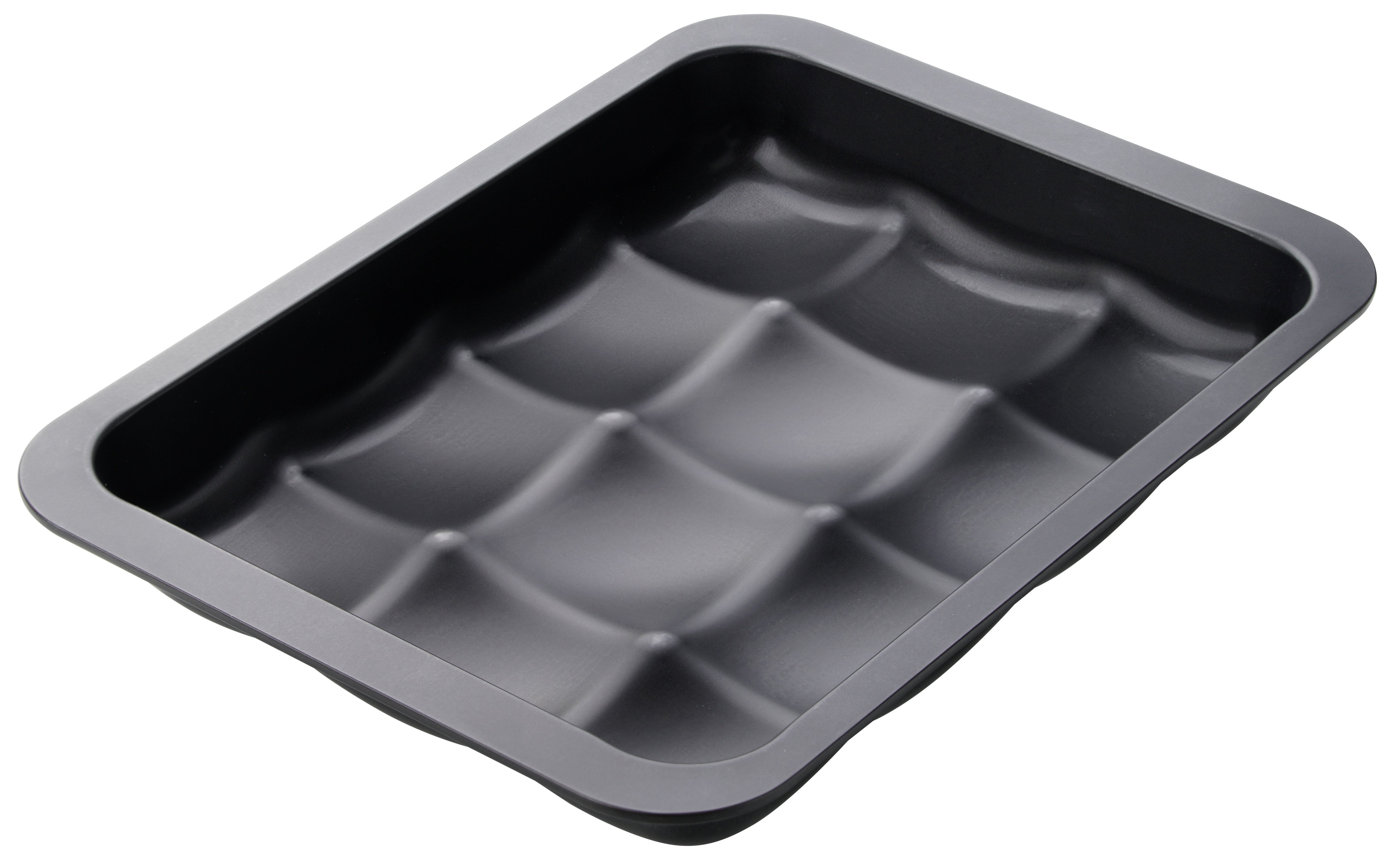 Zenker "Black Metallic" Bun Baking Mould For 12 Buns, Black, 36X27X5 Cm - Whole and All