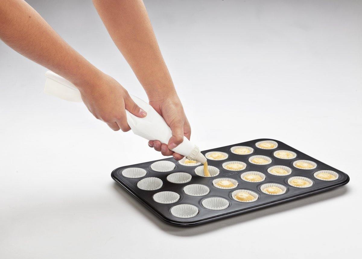 Zenker  "Black/Metallic" Mini-Muffin Tin For 24 Muffins, 38.5X26.5X2 cm - Whole and All