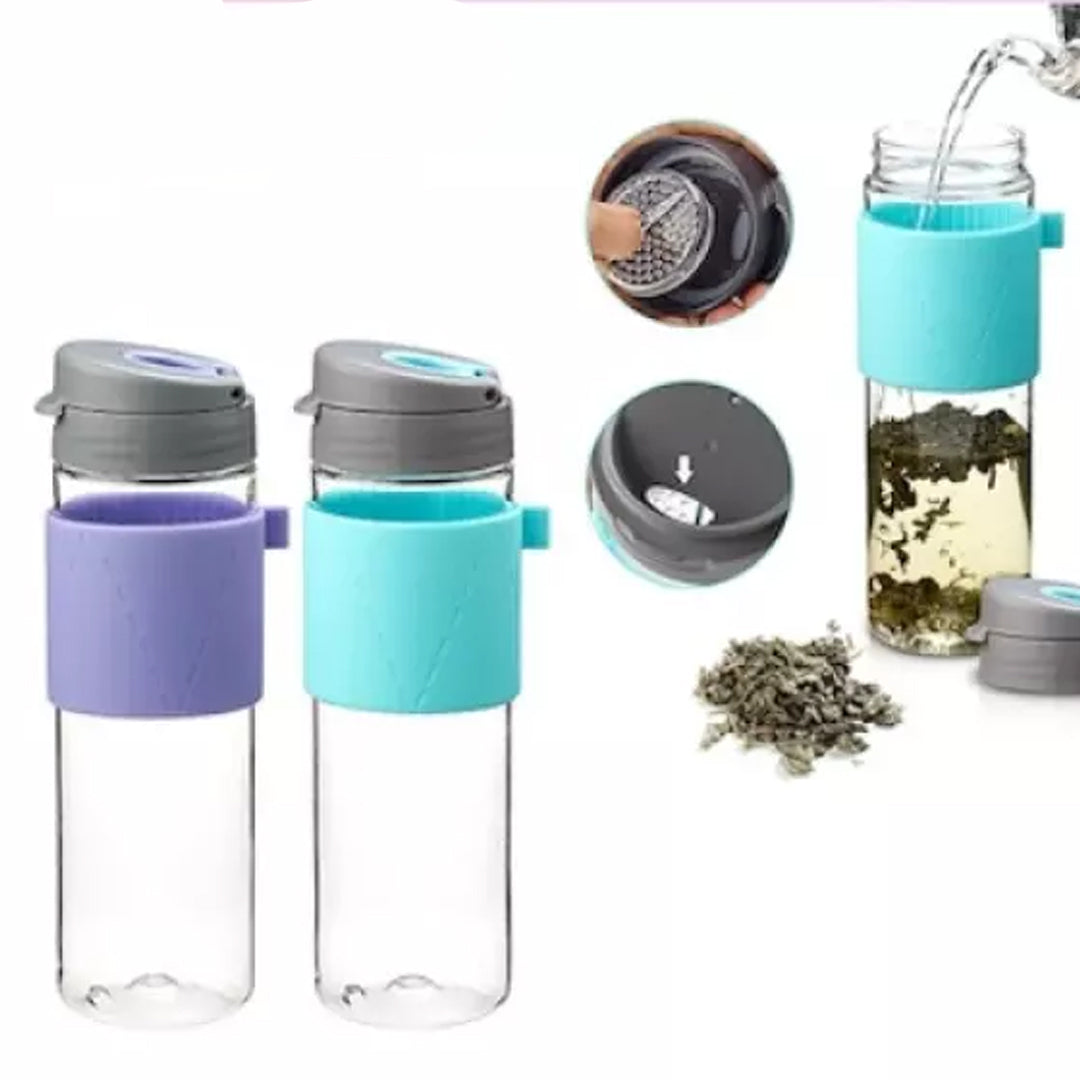 Komax Tea Bottle With Silicone Holder, 550 ml - Whole and All