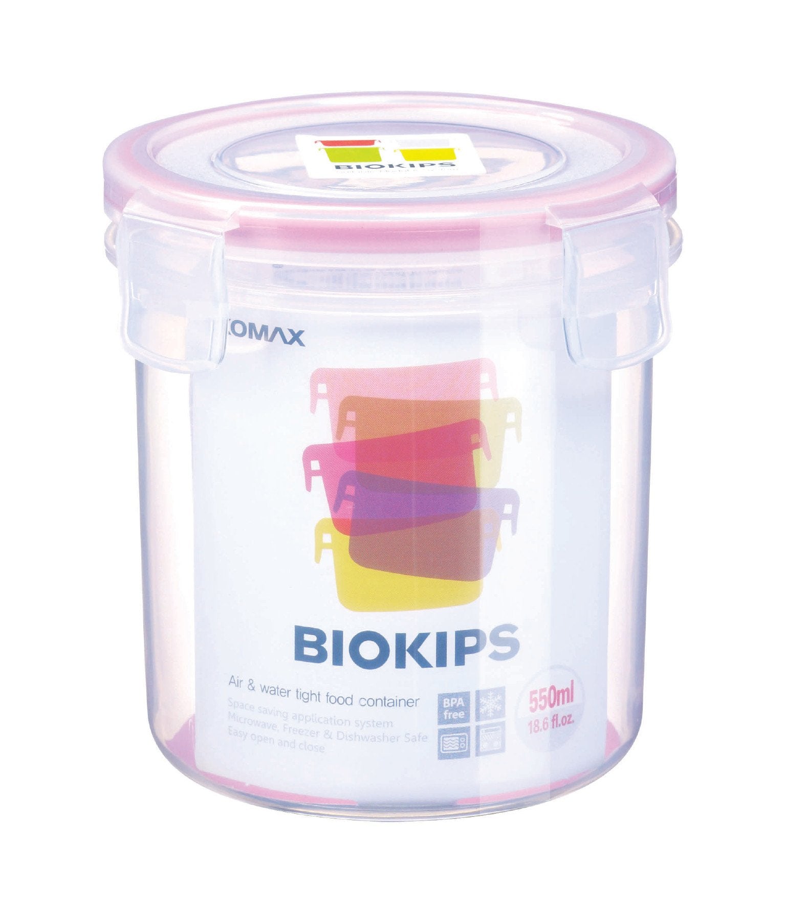 Komax Biokips Round Food Storage Container, 550 ml
                Komax Biokips Round Food Storage Container, 550 ml
