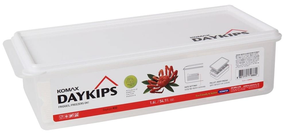 Komax Daykips Rectangular Food Storage Container, 1.6 L