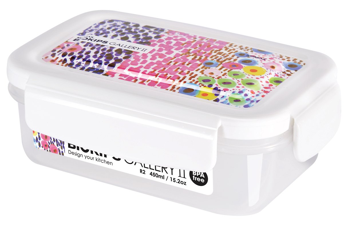 Komax Biokips Gallery II Rectangular Food Storage Container, 450 ml